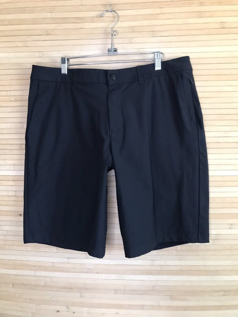 Lululemon Shorts Mens 36 Black Commission Warpstreme Performance Stretch LM7A83S